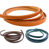 Joint, Embossing Tanned Real Leather Tape, 5mm width ( NKT-5B ), Price is per 0.1m, Minimum order is 0.3m