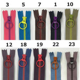 35cm Bicolor Zipper