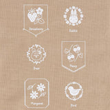 COSMO, Printed Cloth for Enjoying Embroidery, kohana, Cute Mini Forest Motif