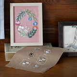 COSMO, Printed Cloth for Enjoying Embroidery, kohana, Cute Mini Forest Motif