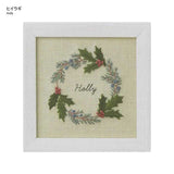 COSMO, Embroidery Kit with Printed Design, "12 Month Plant Notebook (with Frame) by Kazuko Aoki"