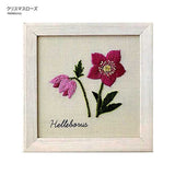 COSMO, Embroidery Kit with Printed Design, "12 Month Plant Notebook (with Frame) by Kazuko Aoki"