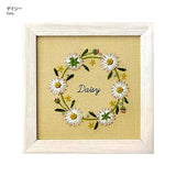 COSMO, Embroidery Kit with Printed Design, "12 Month Plant Notebook (with Frame) by Kazuko Aoki"