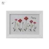 COSMO, Embroidery Kit with Printed Design, "12 Month Plant Notebook (with Frame) by Kazuko Aoki"