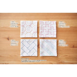 [ RENEWAL ] COSMO, Sashiko, hidamari, Pre-Printed Fabric for 4 Coasters