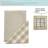 Fabric Set for Backing and Binding in "Snowman Tapestry" (without instructions and patterns)