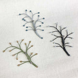 Beaded Brooch 3 Set (A, B, C) ( Without instructions ) in Sutekini (Fantastic) Handmade, August 2025 Issue