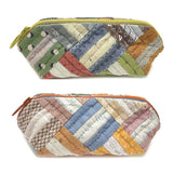 2 Rail Fence Pouches Set (no instructions) in "1 patch, 2 patch, 3 patch, Quilt with Three Patches"