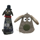 Patchwork Animals 2, Stuffed Dog and Face Pouch