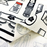 [Not for commercial use] MARY QUANT, Cosmetics, Price per 0.1m, Minimum order is 0.3m~ | Fabric