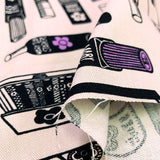 [Not for commercial use] MARY QUANT, Cosmetics, Price per 0.1m, Minimum order is 0.3m~ | Fabric