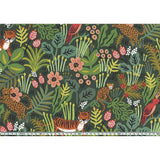 web20240321-03, Cotton linen canvas, Linen (20%), Jungle Green (with Free English instruction), Price per 0.1m, Minimum order is 0.3m~ | Fabric