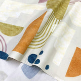 web20240710-01, Cotton Oxford Print Fabric Block Interior (with Japanese instruction), Price per 0.1m, Minimum order is 0.3m~ | Fabric