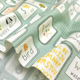 web20241128-01, moda USA Cotton, Alphabet Card, Shine, Price per 0.1m, Minimum order is 0.3m~ | Fabric
