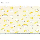 web20251225-01, Oxford Print Fabric, Mimosa and long-tailed tit, Price per 0.1m, Minimum order is 0.3m~ | Fabric