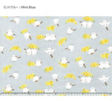 web20251225-01, Oxford Print Fabric, Mimosa and long-tailed tit, Price per 0.1m, Minimum order is 0.3m~ | Fabric
