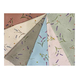 2402 , 6 Print Fabric Set, Check & Flower