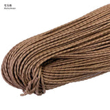 Wrinkled Waxed Cord, Medium thick, 0.3cm diameter, price is per 0.1m