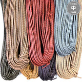 Wrinkled Waxed Cord, Medium thick, 0.3cm diameter, price is per 0.1m