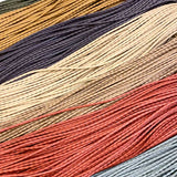 Wrinkled Waxed Cord, Medium thick, 0.3cm diameter, price is per 0.1m