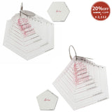 [ 20%OFF / SALE ] Sew Easy, Pentagon Acrylic Template Set with 8 Sizes