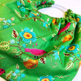 Ring Handle Bag with Bird and Flower Embroidery (Japanese instruction only)