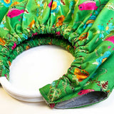 Ring Handle Bag with Bird and Flower Embroidery (Japanese instruction only)