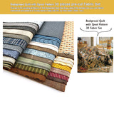 30 Fabric Set for "Bedspread Quilt with Spool Pattern" (without instructions and patterns)