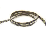 Linen-Cotton Tape with Stripes, 0.6cm width ( BEL-1463 ), Price is per 0.1m