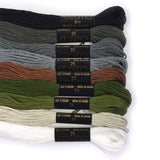 COSMO, 9 Colors Embroidery Thread Set for "House's Mystery Quilt"