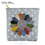 [ 20%OFF / SALE ] Dresden Plate Pouch (without instruction and pattern) in "Your First Patchwork, Yoko Saito's Traditional Patterns"