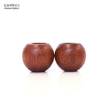 [SALE] Joint, Wood Bead with Two Different Sized Holes, Small, 2 pieces / set ( JTWT-16 )