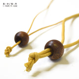 [SALE] Joint, Wood Bead with Two Different Sized Holes, Small, 2 pieces / set ( JTWT-16 )