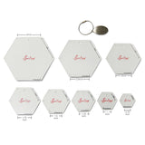 [ 20%OFF / SALE ] Sew Easy, Pentagon Acrylic Template Set with 8 Sizes
