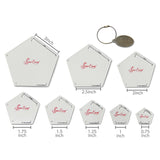 [ 20%OFF / SALE ] Sew Easy, Pentagon Acrylic Template Set with 8 Sizes