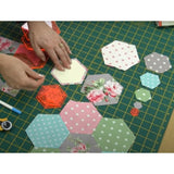 [ 20%OFF / SALE ] Sew Easy, Hexagon Acrylic Template Set with 9 Sizes ( Pink )