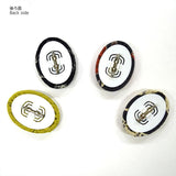 Clover, Brooch Set with Button for Covering