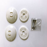 Clover, Brooch Set with Button for Covering