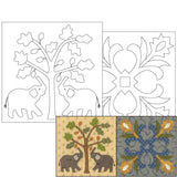 [ 20%OFF / SALE ] Pattern Set for Baltimore Applique Tapestry with Triangle Lattice